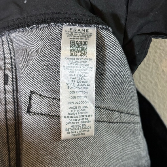 FRAME Le Slouch Utility Carpenter Jeans in the Blackwater wash 29 - Picture 8 of 8